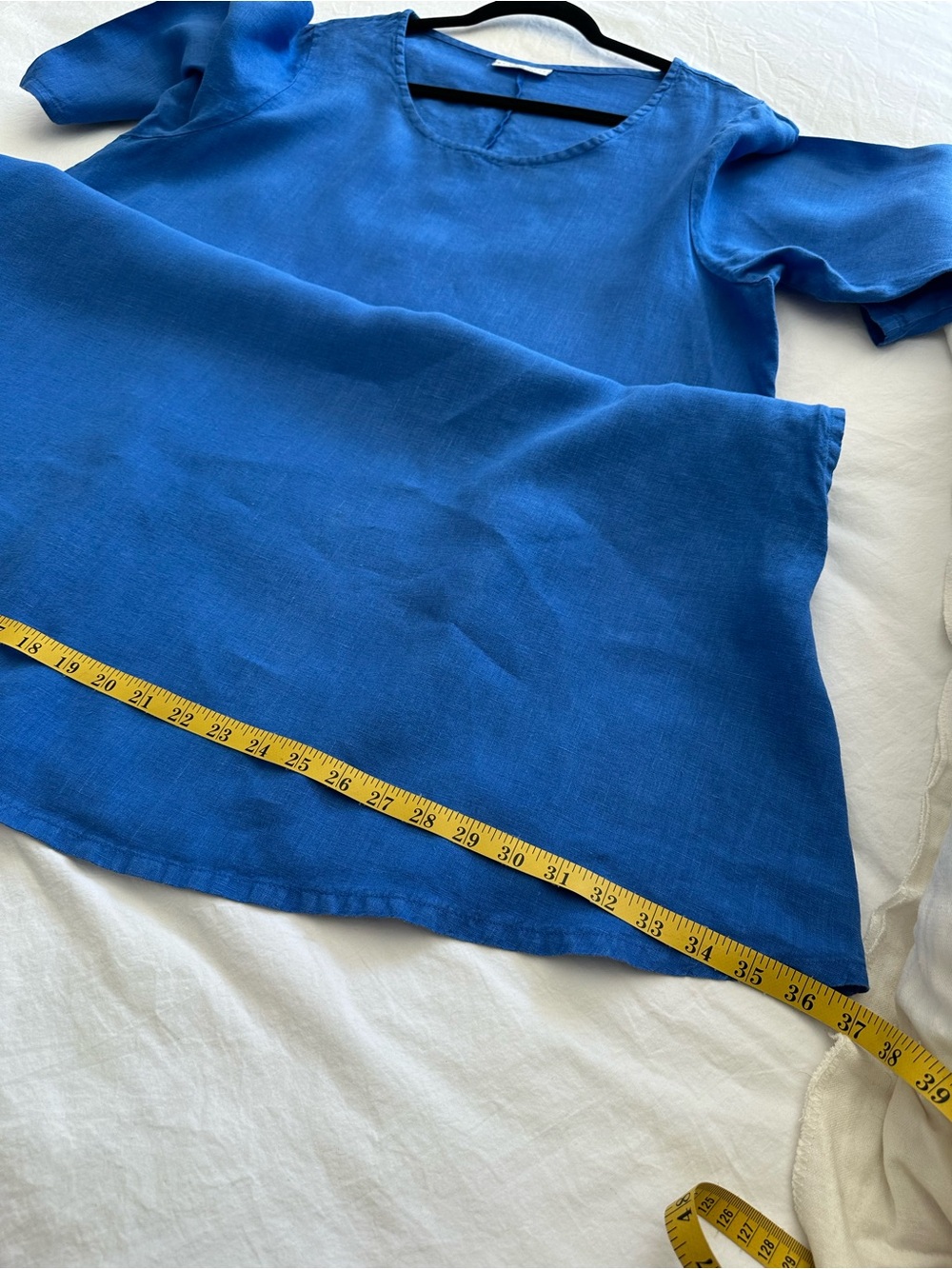 bryn Walker linen French blue dress, size large - Picture 10 of 15